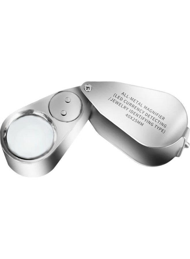 Mixout High Magnification Magnifying Glass With Led Light, Portable High-Definition Jewelry And Jade Inspection Lamp, Uv Light For Antique Appraisal - Image 1