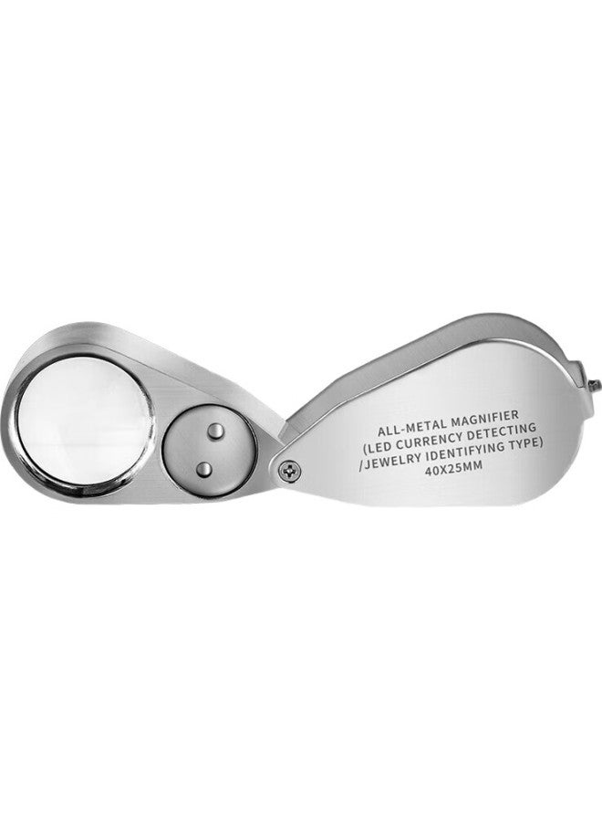 Mixout High Magnification Magnifying Glass With Led Light, Portable High-Definition Jewelry And Jade Inspection Lamp, Uv Light For Antique Appraisal - Image 3
