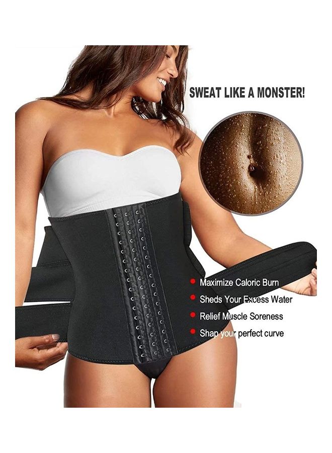 Generic Neoprene Sweat Waist Trainer Corset Trimmer Belt M  - Image 2