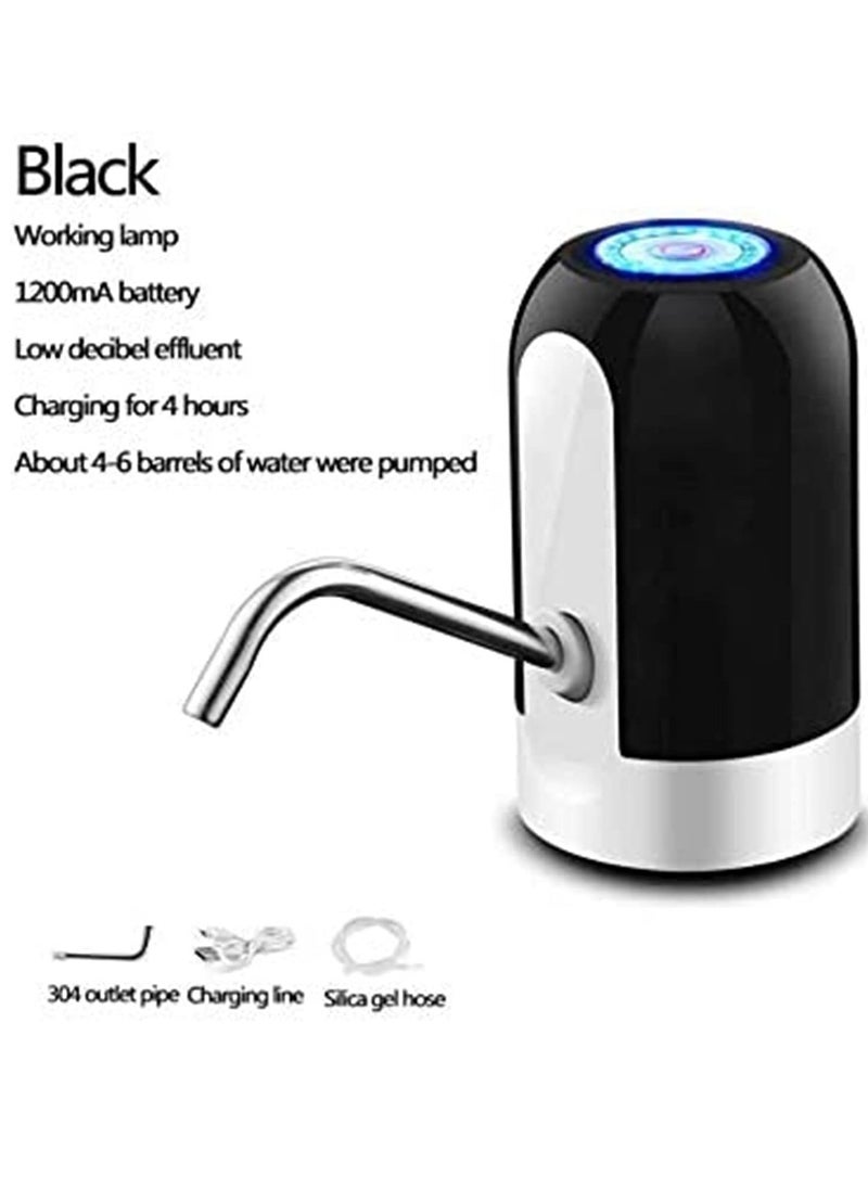 Generic Electric Water Dispenser, Automatic Portable Water Dispenser, Drinking Water Pump for 5 Gallon Bottle Jug with USB Rechargeable - Black  - Image 3