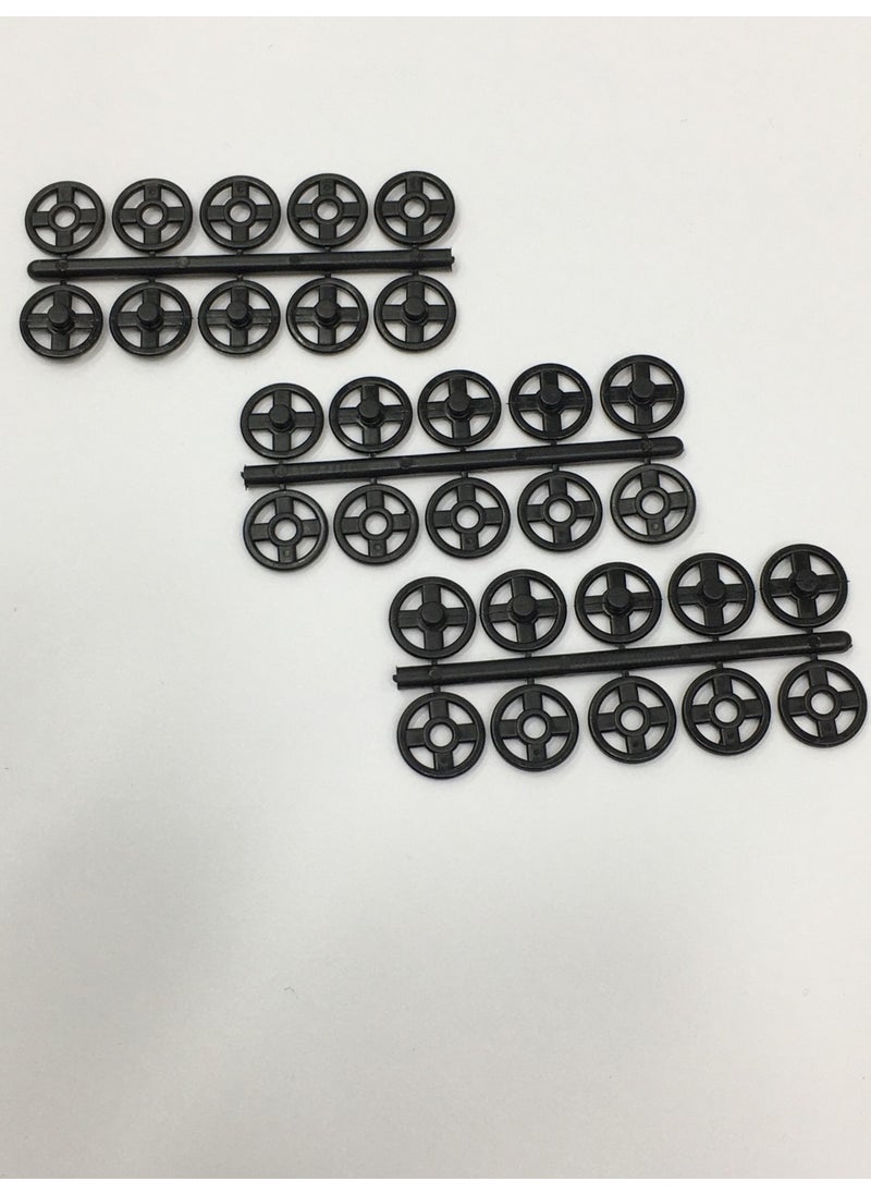Karan Tuhafiye Karan Haberdashery Snap Fastener Transparent Black 10 mm 15 Piece Set  - Image 2