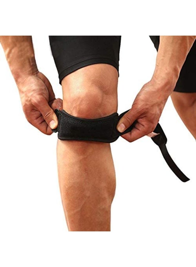 دعامة ركبة SPORTIFY لدعم الرضفة مع قلب جل سيليكون - دعم قابل للتعديل لتخفيف الألم أثناء المشي والاستخدام اليومي - حجم واحد - Image 2