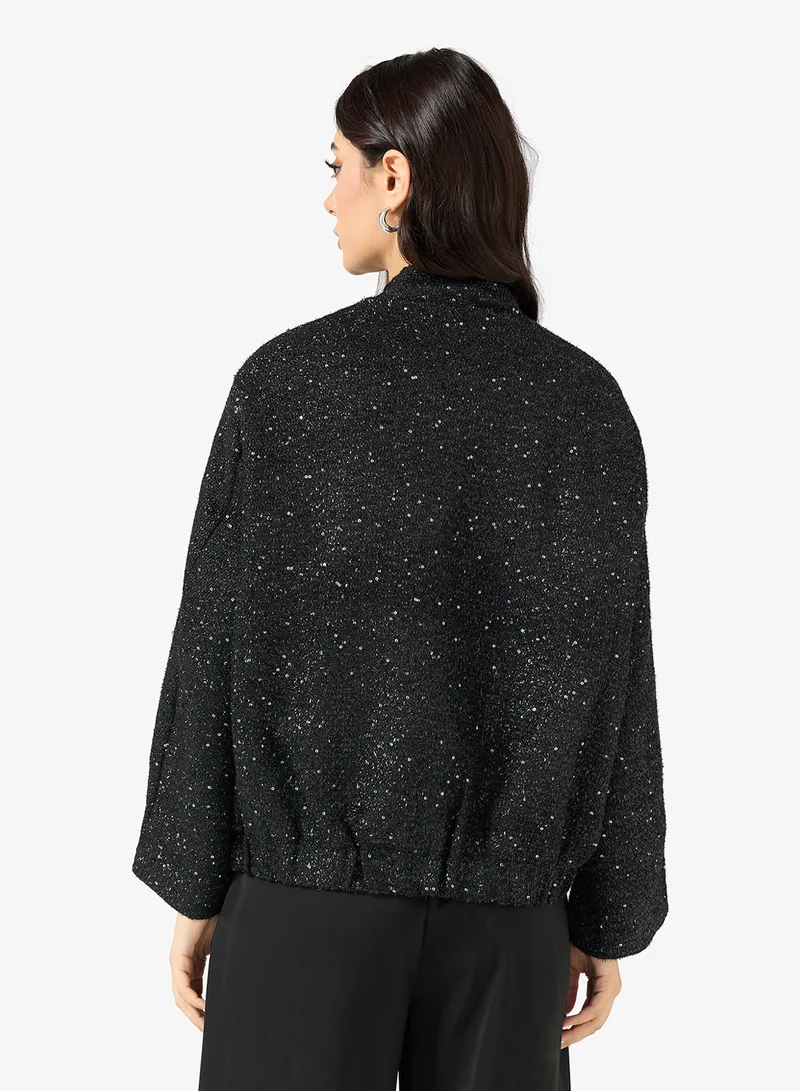 ELLA Tweed Boxy Jacket