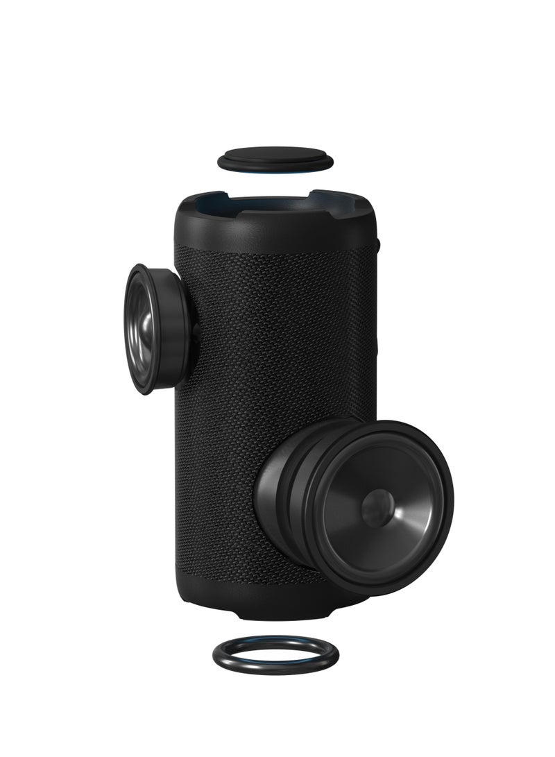 ديفيا مكبر صوت سبيكر بلوتوت مقاوم للماء بقوت 10 وط ومزود باضاة led متعددة الالوان من ماركت ديفيا.12ساعه من الاستمتاع .بطارية بسعة 3000ملامبيرلي - Image 2