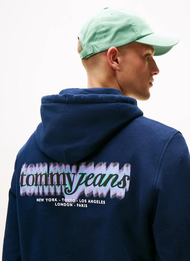 TOMMY JEANS Back Logo Terry Hoody