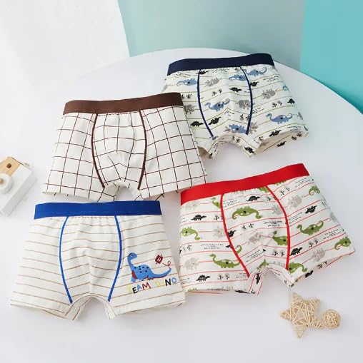 TEDDYIFY Boy's Soft Cotton Briefs Baby Toddler Kids Underwear Various Cute Patterns Cotton Boyshort Underwear |Superior Soft Cotton| (Colors and Prints as per Availability, Multicolor) 3-4 Years, 4 - Image 5