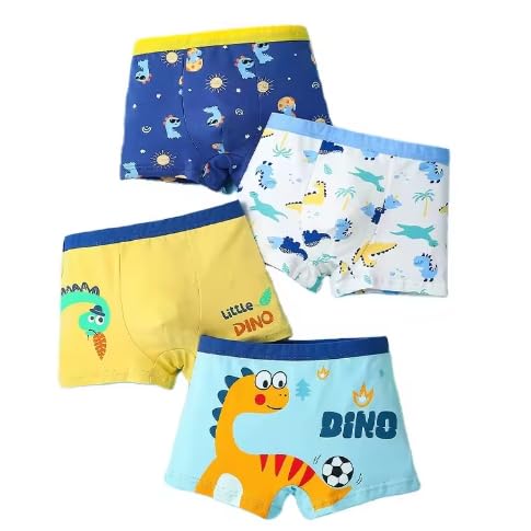 TEDDYIFY Boy's Soft Cotton Briefs Baby Toddler Kids Underwear Various Cute Patterns Cotton Boyshort Underwear |Superior Soft Cotton| (Colors and Prints as per Availability, Multicolor) 3-4 Years, 4 - Image 1