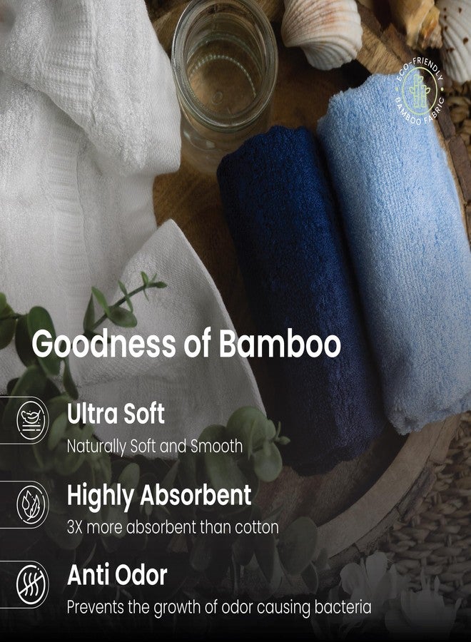 Mush 100% Bamboo Face Towel | Ultra Soft, Absorbent, & Quick Dry Towels for Facewash, Gym, Travel | Suitable for Sensitive/Acne Prone Skin | 13 x 13 Inches | 500 GSM Pack of 3 - Image 2