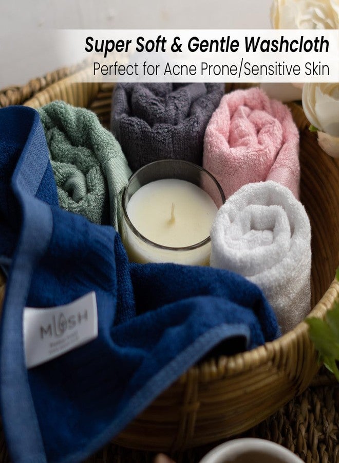 Mush 100% Bamboo Face Towel | Ultra Soft, Absorbent, & Quick Dry Towels for Facewash, Gym, Travel | Suitable for Sensitive/Acne Prone Skin | 13 x 13 Inches | 500 GSM Pack of 3 - Image 4