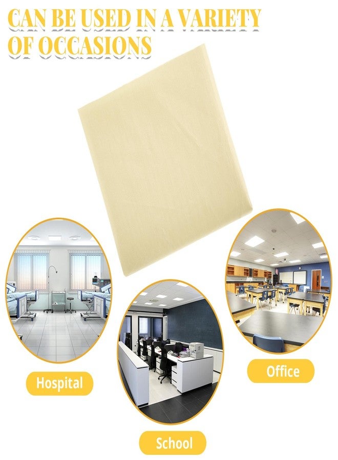 Flutesan 6 Pack Fluorescent Light Covers Magnetic Fluorescent Light Covers for Classroom Fabric Florescent Light Covers Light Filters for Office Hospital Home Classroom School Warm Yellow - Image 5