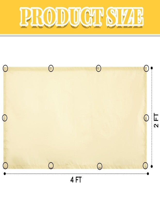 Flutesan 6 Pack Fluorescent Light Covers Magnetic Fluorescent Light Covers for Classroom Fabric Florescent Light Covers Light Filters for Office Hospital Home Classroom School Warm Yellow - Image 2