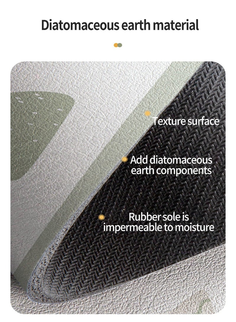 50cm*58cm Drainage mat for countertop, Diatomaceous earth mat for tableware drying, Absorbent anti-drip protector drainer, Coffee bar mat, Sink drain board mat for kitchen, bathroom, toilet countertop