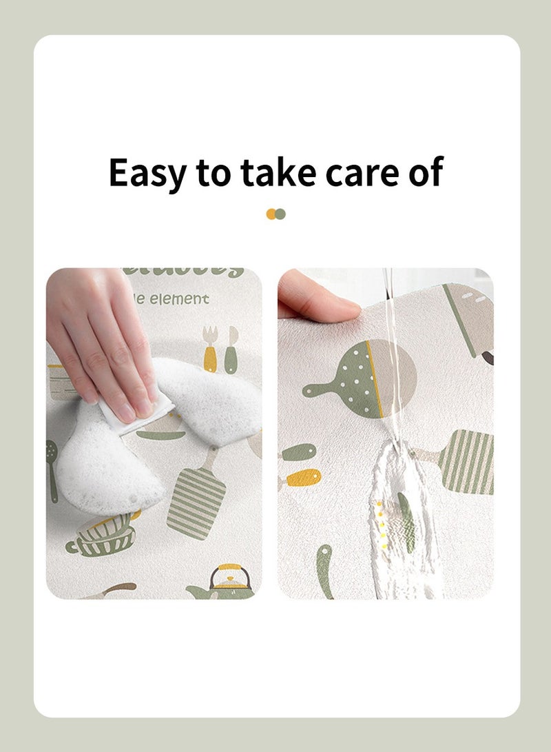 50cm*58cm Drainage mat for countertop, Diatomaceous earth mat for tableware drying, Absorbent anti-drip protector drainer, Coffee bar mat, Sink drain board mat for kitchen, bathroom, toilet countertop