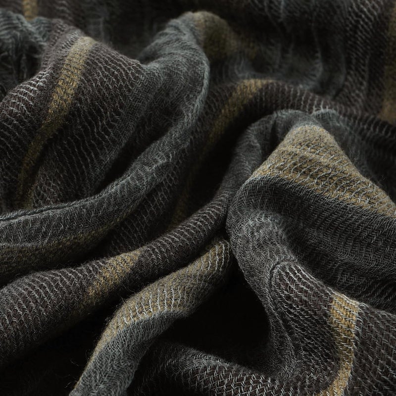 GERINLY Color Block Winter Scarf for Men Long Neck Wraps Shawl Urbanstyle Scarf Gift for Men - Image 4