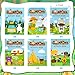 Dvbonike 24Pcs Travel Camping Activity Books Happy Camper Mini Fun Games Coloring Book Bulk Party Favors Goodie Bags Stuffers for Birthday Classroom School Students Rewards Supplies - Image 4