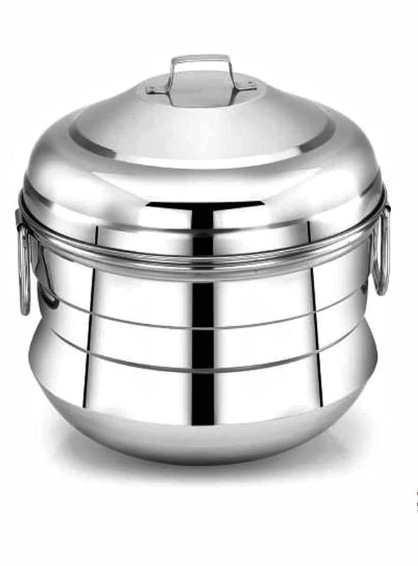 Diamond Diamond Stainless Steel Idli Pannai with 2 Idli Plates for Making 12 Idlies - Image 2