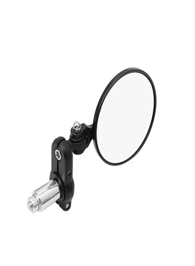 Universal Motorcycle Mirrors 3 Inch Round Folding Bar End Side Mirror Rearview Mirror For 22MM Handlebar - Image 2