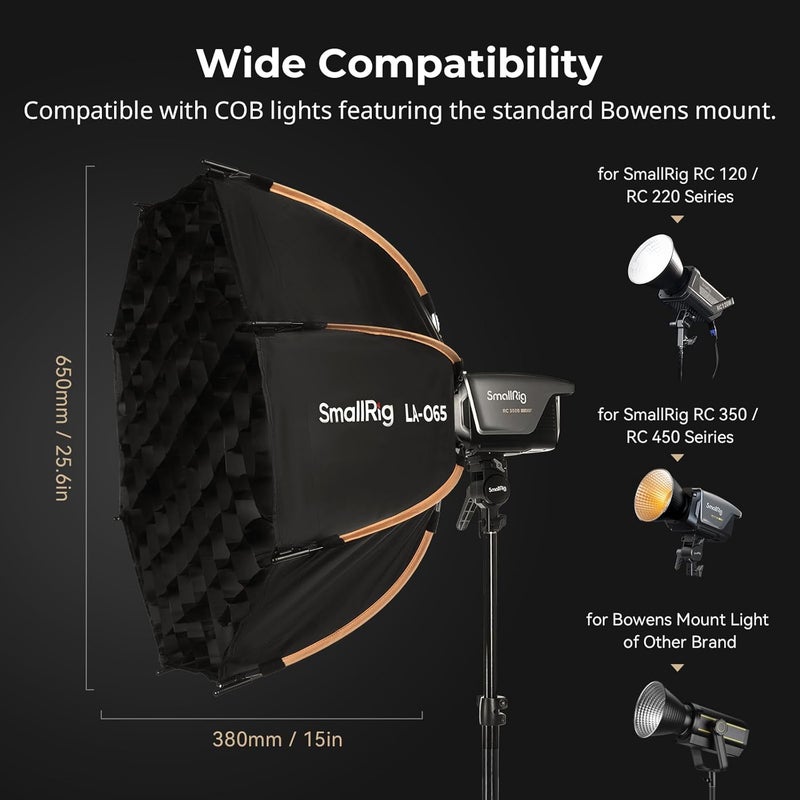 سمول ريج SmallRig LA-O65 صندوق الإضاءة الناعم الثماني الأضلاع - Image 2