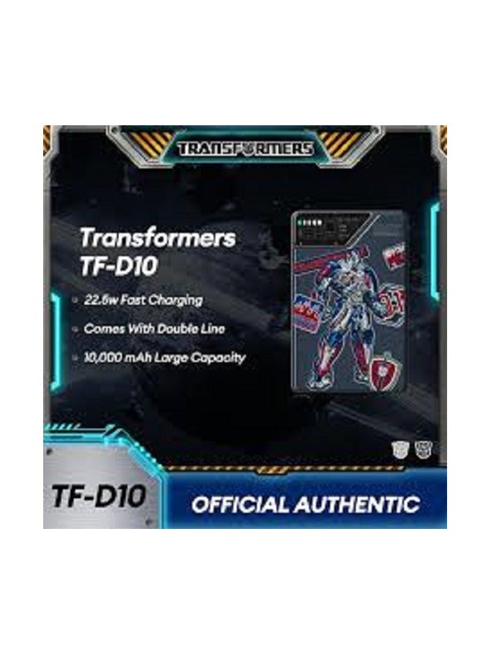 Transformers TF-D10 Bumblebee dual-wire 10000mAh power bank Bumblebee - Image 2