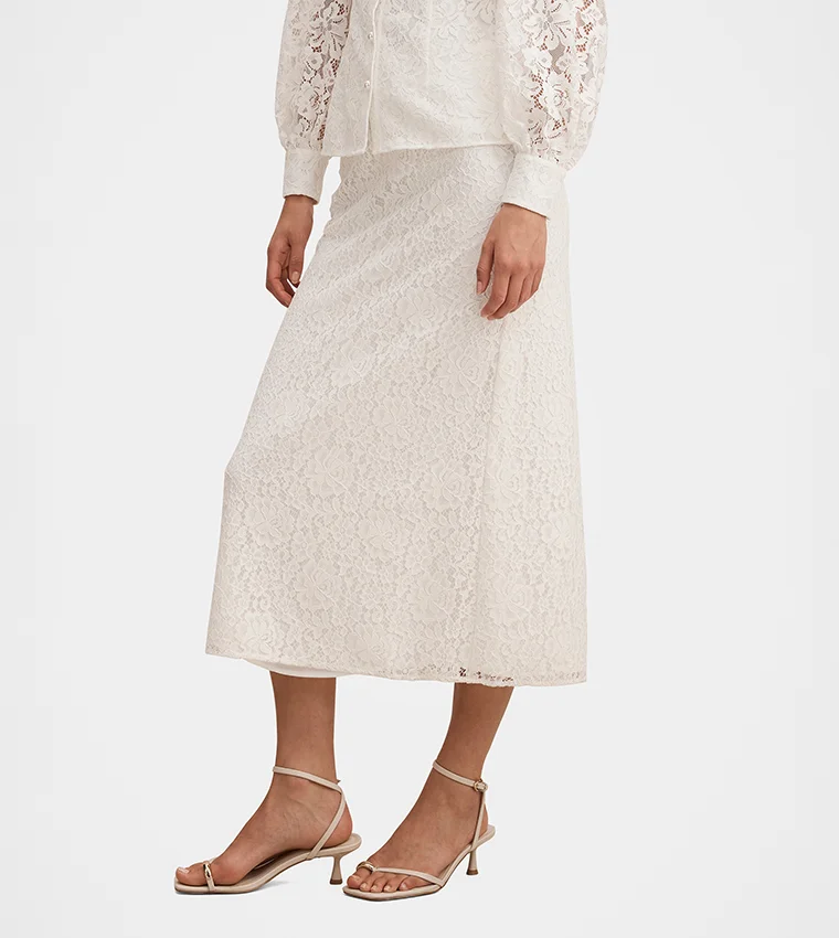 forever new Loretta Lace Midi Skirt
