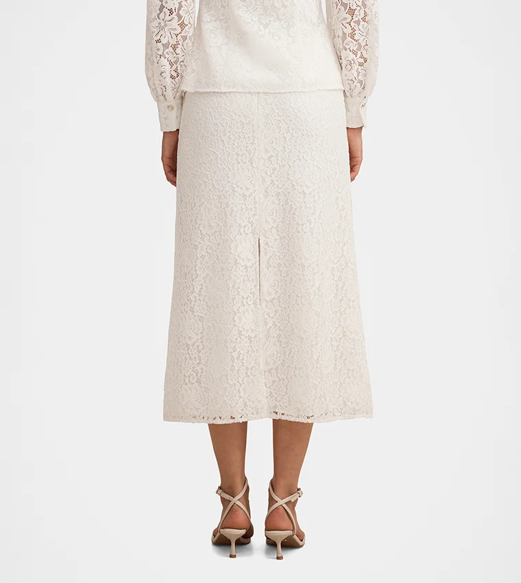 Forever New  Loretta Lace Midi Skirt for Women | Best Price UAE