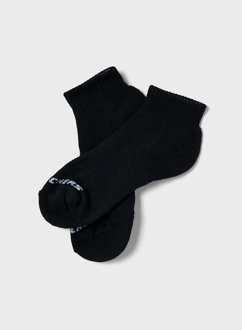 SKECHERS 3 Pack Terry Quarter Crew Socks  - Image 3