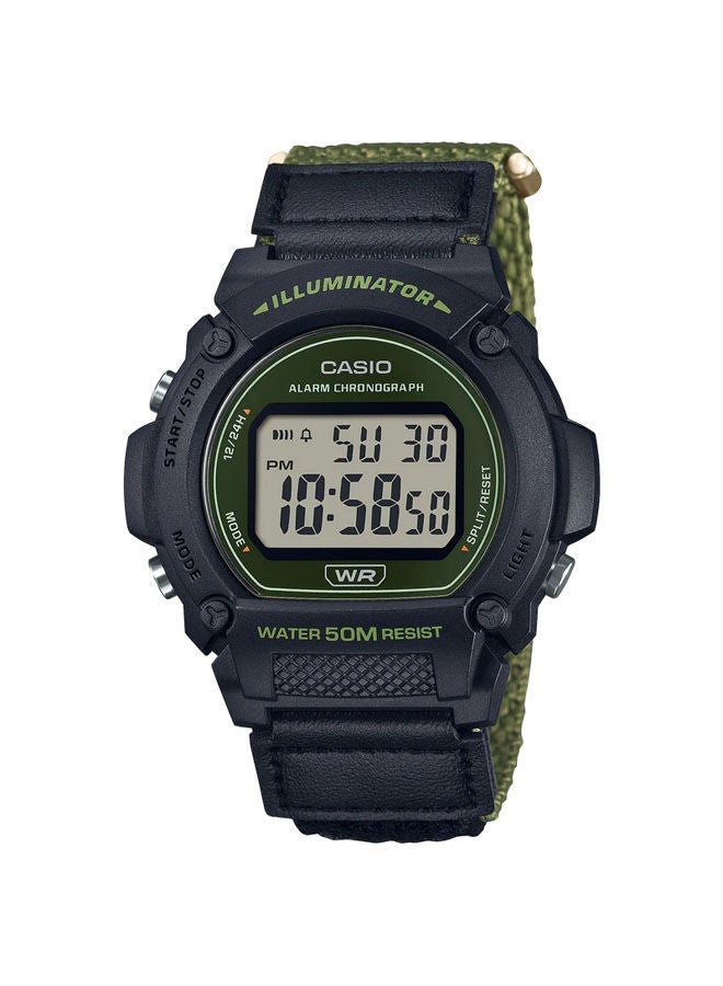 CASIO Nylon Digital Wrist Watch W-219HB-3AVDF - Image 1
