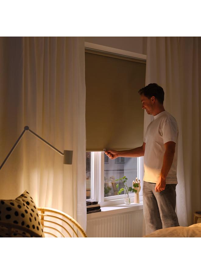 Zaboon Block-out roller blind, beige, 80x155 cm - Image 3