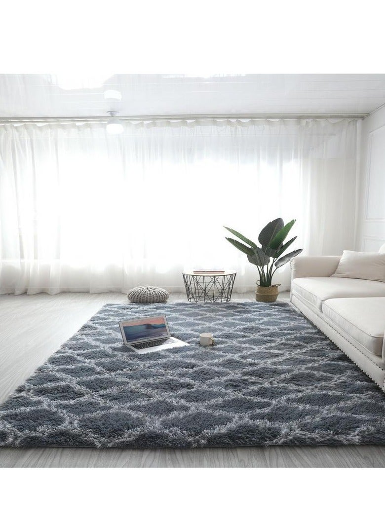 KYD Soft Rugs Fluffy Carpets Tie-Dye Rugs for Living Room Bedroom Nursery Home Decor Non-Slip Machine Washable Carpet Home Decorative Carpet 100x160 cm  - Image 1