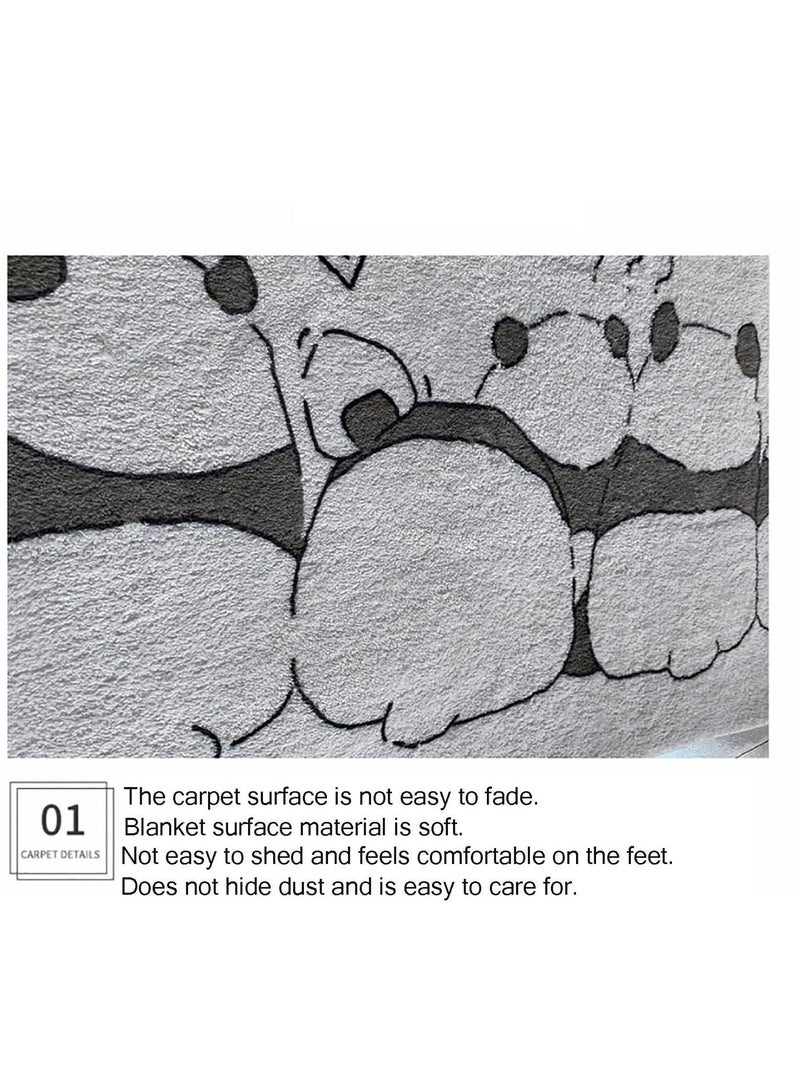 KYD Soft Rugs Fluffy Carpets Tie-Dye Rugs for Living Room Bedroom Nursery Home Decor Non-Slip Machine Washable Carpet Home Decorative Carpet 100x160 cm - Image 3