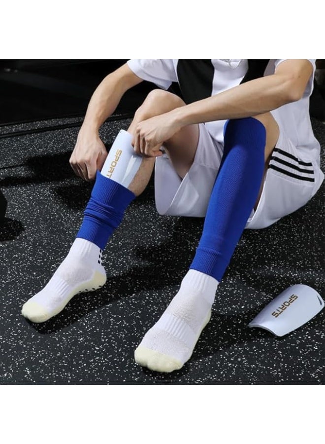 Showday Soccer Shin Guards for Men Soccer Socks Football Calf Shin Pads Mens Grip Soccer Socks Shin Sleeves Socks for Soccer Football 3pair Set - Image 2