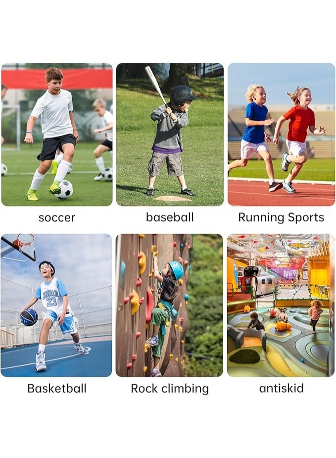 Showday Soccer Shin Guards for Men Soccer Socks Football Calf Shin Pads Mens Grip Soccer Socks Shin Sleeves Socks for Soccer Football 3pair Set - Image 4