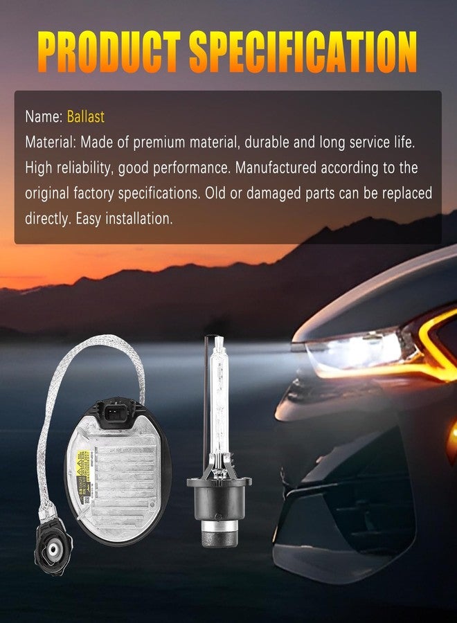 IKASEFU 2pcs Xenon HID Ballast & D4S Bulbs Kit Replacement for Lexus GS/RX/LX 350 450h 570, 350z & 370z Headlights, Replaces OE 8596708020 8110775020 8596775020,Ballast Control Module - Image 3