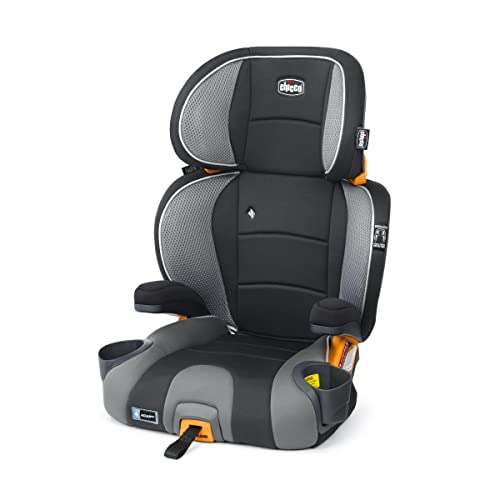 Chicco KidFit Adapt Plus 2-in-1 Belt-Positioning Booster Car Seat, Backless and High Back Booster Seat, for Children Aged 4 Years and up and 40-100 lbs. | Ember/Black - Image 1