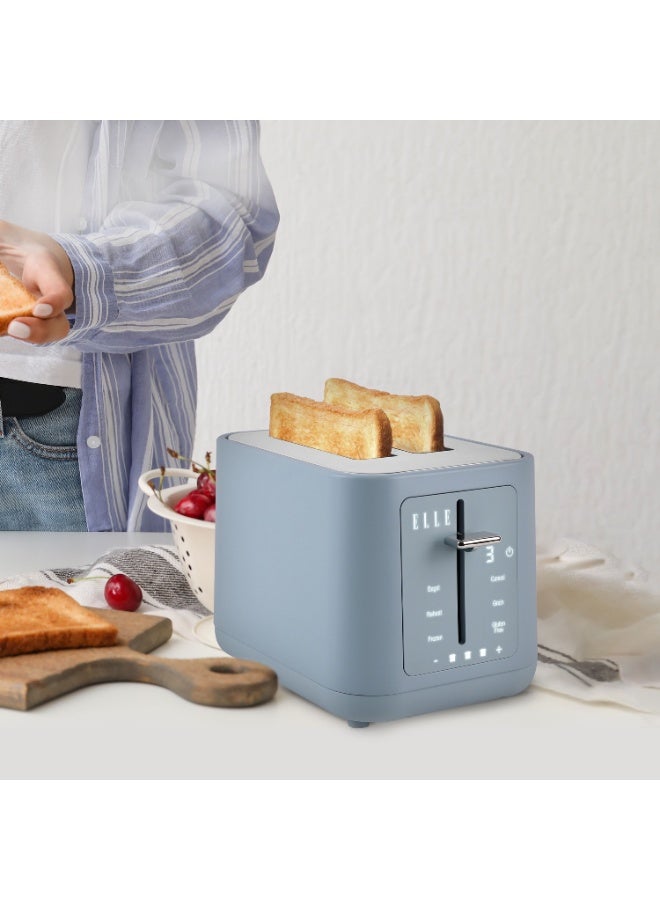 ELLE Panache Series 2 Slice Digital Toaster, Touch-Activated Display, 6 Browning Levels, Bagel, Frozen, Grain & Gluten-Free Functions, 980W - Image 3