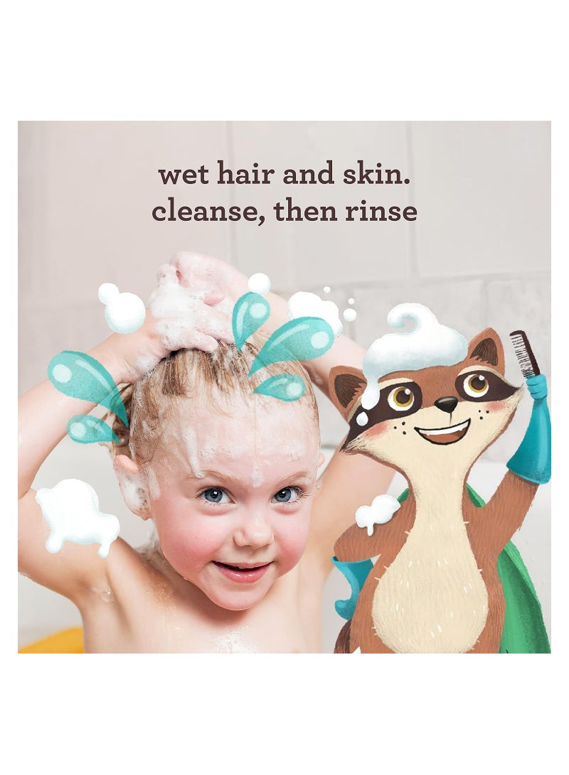 Aveeno Kids 2-in-1 Hydrating Shampoo & Conditioner, Gently Cleanses, Conditions & Detangles Kids Hair, Formulated With Oat Extract, For Sensitive Skin & Scalp, Hypoallergenic, 12 fl. Oz - Image 4