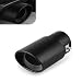 DYEKNEE 1 PC Car Exhaust Pipe Muffler 551 Long 248335 Stainless Steel Polished Modified Exhaust Pipe Noise Reduction External Rear Tailpipe Universal for Most Cars Black Straight - Image 2