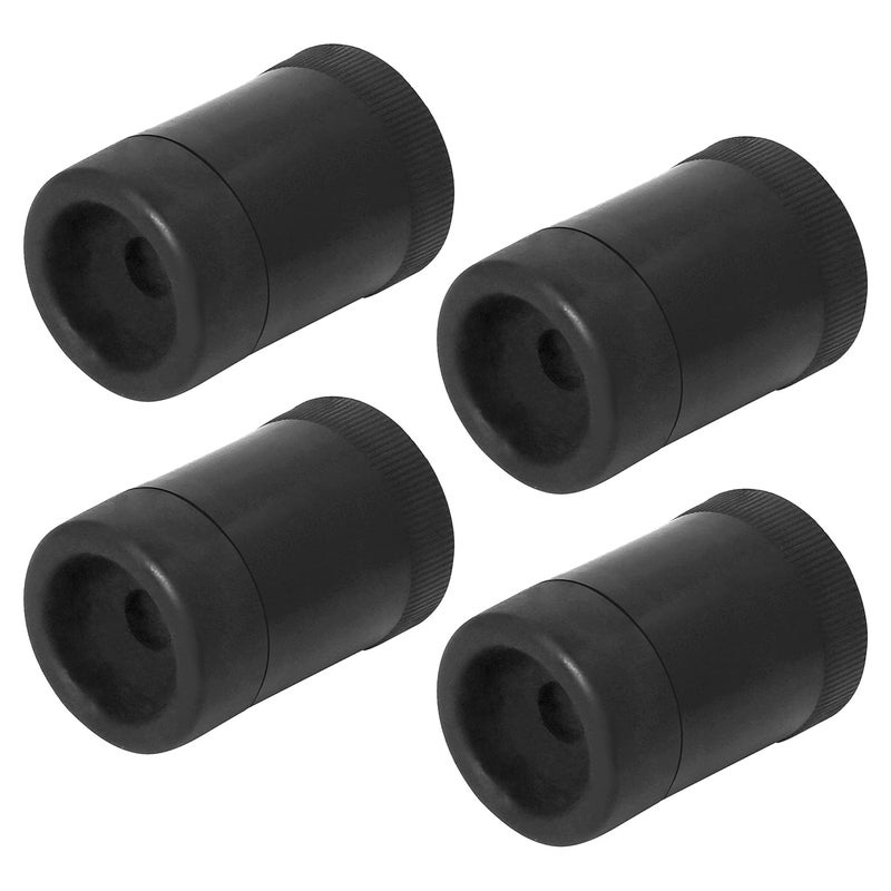 Impex IMPEX PVC Door Silencer Wall Protector for Door Handle  Door StopperDoor GuardDoor BufferWall Protector with PVC Support for Home Metal DoorWooden Door Set of 12 Pcs  Black - Image 1