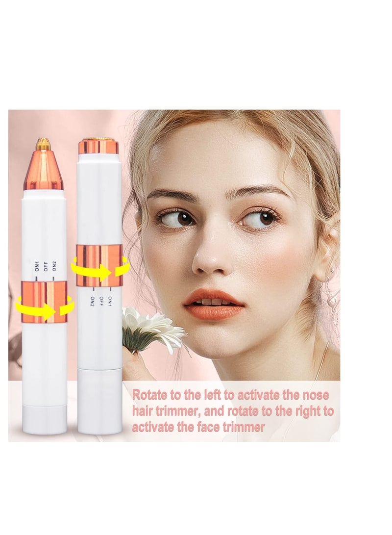 Zikra Nose Hair Trimmer for Women and Men, Painless Ear and Nose Hair Trimmer, Eyebrow & Facial Hair Trimmer Dual Edge Blades, Rechargeable Nose Trimmer, for Easy Cleansing - Image 5