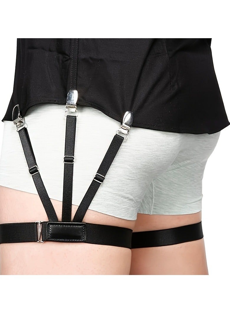 Dark Horse Two Pairs Of Men's Shirt Racks Upgraded Version Adjustable Elastic Shirt Racks With Anti-Slip Locks - Image 1