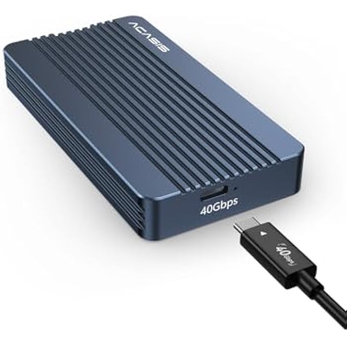 rayihni حاوية SSD NVME M.2 ACASIS بسرعة 40 جيجابت في الثانية، متوافقة فقط مع USB4، TBU405 Air لجهاز M1 M2 PRO/MAX، تركيب بدون أدوات، تدعم واجهة M-KEY B+M بحجم SSD 2280/2260/2242/2230 - Image 1