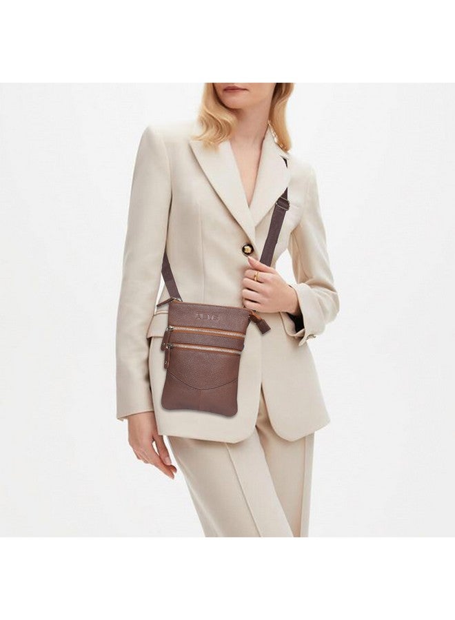 ABYS Tan Genuine Leather Messenger Bag||Passport Holder||Neck Pouch for Men & Women - Image 3