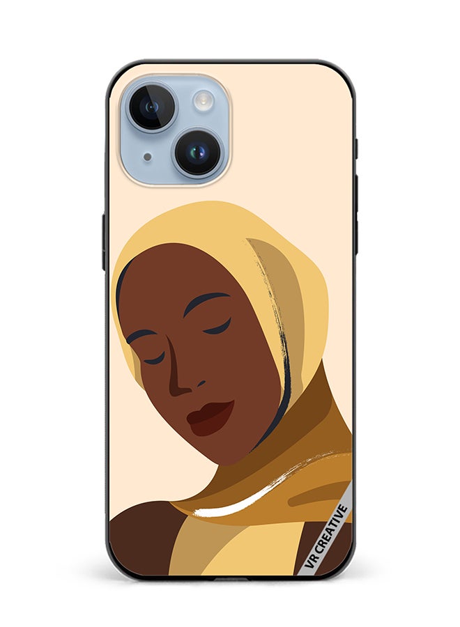 VR CREATIVE Protective Case Cover For Apple iPhone 15 Cartoon Woman Shape Design Multicolour - Image 1