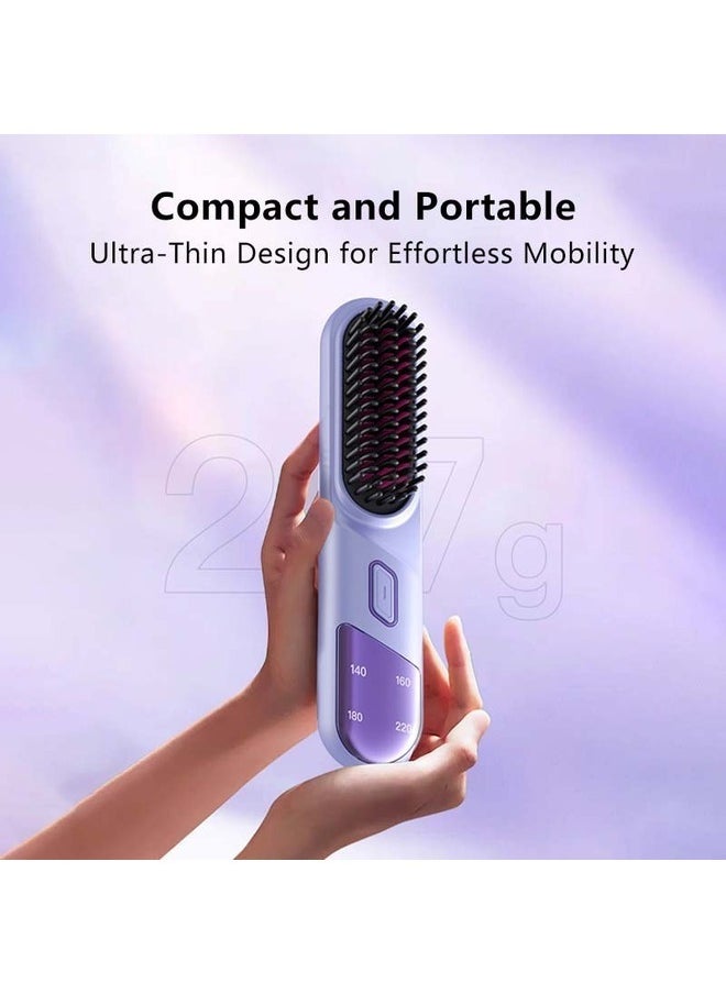 Kimaya - NEW Wireless Mini Portable Travel Hair Straightener Home Charging Comb Anti-Static Feature Negative Hair Straightening - Image 1