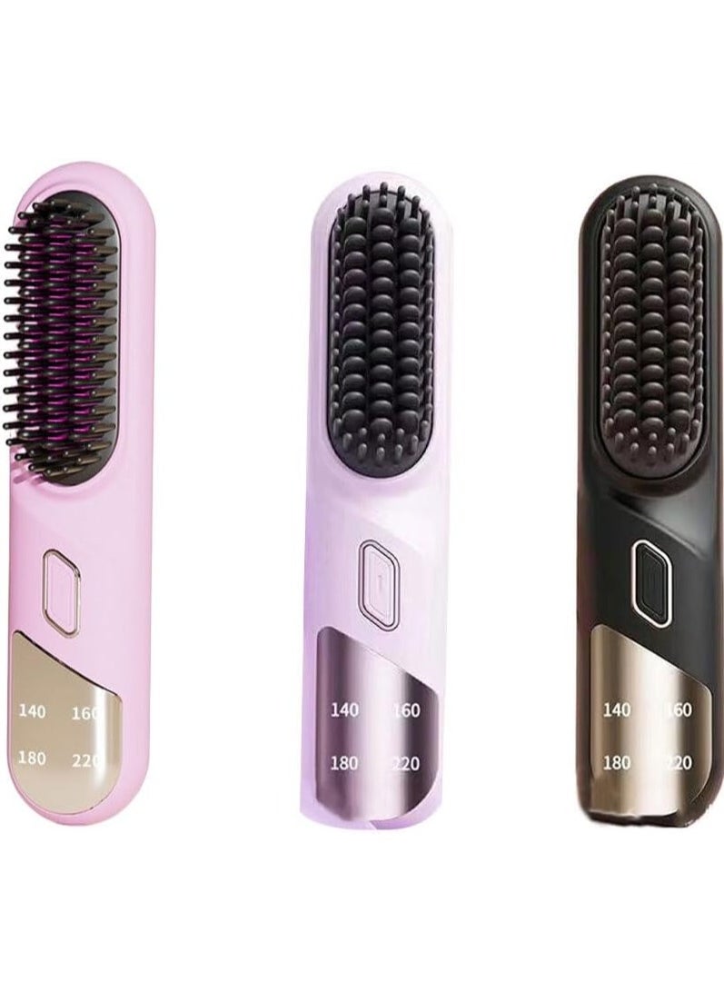 Kimaya - NEW Wireless Mini Portable Travel Hair Straightener Home Charging Comb Anti-Static Feature Negative Hair Straightening - Image 1