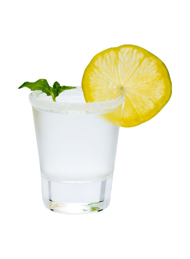 Restaurantware Moda Nude 2 Ounce Clear Crystal Shot Glasses, Set of 6 Dishwasher-Safe Shot Glasses - Heavy Base, Laser-Cut Rim, Fine-Blown Crystal Shot Glass Set - Image 2