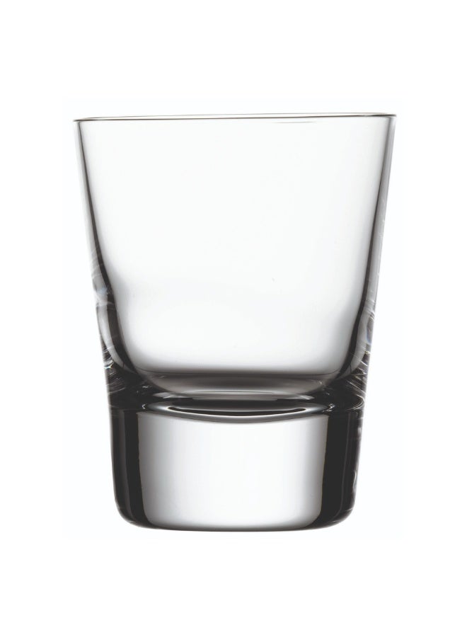 Restaurantware Moda Nude 2 Ounce Clear Crystal Shot Glasses, Set of 6 Dishwasher-Safe Shot Glasses - Heavy Base, Laser-Cut Rim, Fine-Blown Crystal Shot Glass Set - Image 1