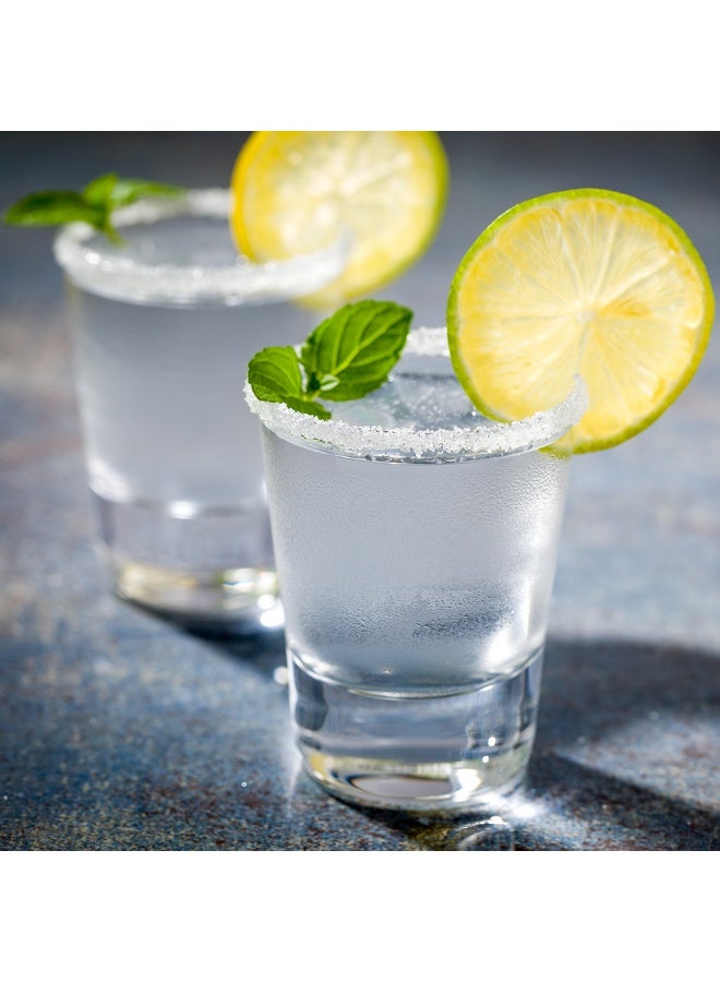 Restaurantware Moda Nude 2 Ounce Clear Crystal Shot Glasses, Set of 6 Dishwasher-Safe Shot Glasses - Heavy Base, Laser-Cut Rim, Fine-Blown Crystal Shot Glass Set - Image 3