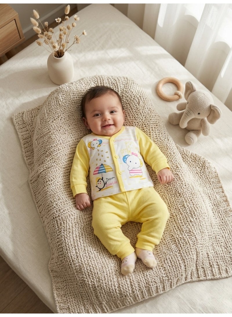 Lucky Kids Trading - Adorable Graphic Print Top and Pant Set - Image 2