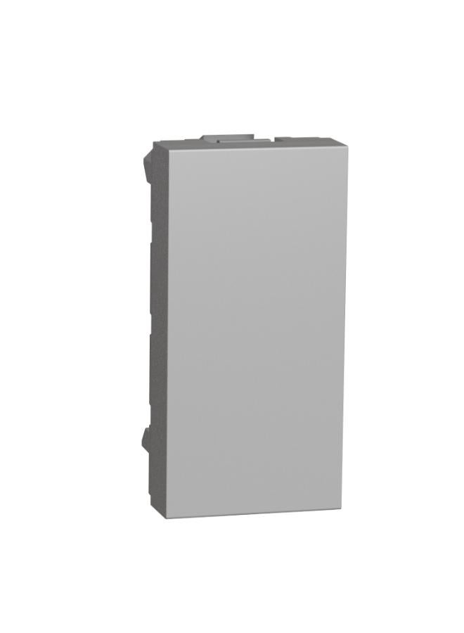 New Unica Blind Cover, 1 Module, Aluminium